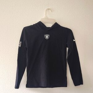 NFL Nike Riaders Longsleeve Black Hooded Shirt Size Small